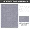 Self-Adhesive Fabric Repair Patch, 60 x 200 cm, Light Gray view 4