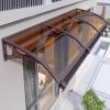 Brown Polycarbonate Door Canopy with Large Gutter, 39 x 59 in. view 1