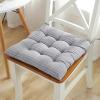 JKUHA Dining Chair Cushion with Ties, Thickened Seat Cushion, Meditation Floor Cushion for Kitchen and Living Room (Gray, 15.7 in) view 1
