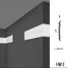 MARBET DESIGN White HDPS Wall Strips, HW-3, 47 x 8 mm, 20 m / 10 Strips view 2