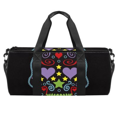 Sugar Dead Skull Sports Duffel Bag, Multicolor, 17.7 x 9 x 9 in