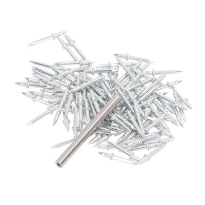 101-Piece Steel Baseboard Nail Set with Double-Head Seamless and Standard Nails