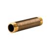 Brass Threaded Spacer Double Nipple, 1 in–1 in, 150 mm, Heavy-Duty view 1