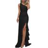 Women's Elegant Sleeveless Floor-Length Wrap Maxi Dress view 1