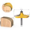 8 mm Shank Thumbnail & Beading Handrail Router Bit Set, 2-Piece view 2