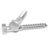 Hex-Head Wood Screws 12 x 200 mm, 4 pcs, A2/V2A Stainless Steel, DIN 571 view 2