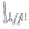 Hex-Head Wood Screws 12 x 200 mm, 4 pcs, A2/V2A Stainless Steel, DIN 571 view 3