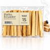 NIRDOSH Palo Santo Incense Wood PALITO from Ecuador, 10 cm, Original Organic Palo Santo Sticks for Yoga and Meditation, Bursera graveolens, 15 Sticks view 1