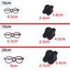 niannyyhouse Loose-Fit Solid-Color Hoodie, Jeans, Glasses and High-Top Leather Shoes for Plush Dolls, 10 cm (A3) view 3