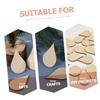 EXCEART 200-Piece Water Drop Wooden Shapes, Unfinished Wood Pieces for DIY Crafts and Decoration view 2