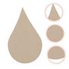 EXCEART 200-Piece Water Drop Wooden Shapes, Unfinished Wood Pieces for DIY Crafts and Decoration view 3