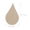 EXCEART 200-Piece Water Drop Wooden Shapes, Unfinished Wood Pieces for DIY Crafts and Decoration view 4