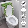 NETILGEN Toilet Lid and Tank Cover Set, 2-Piece Polyester, Elastic Edge view 3