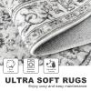 KILOCOCO Moroccan Vintage Floral Runner Rug, Washable, Non-Slip view 4
