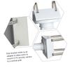 Alloy Camera Mast Mounting Adapter Bracket, Silver view 2