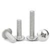 DUBMAG Stainless Steel 304 Sheet Metal Screws, Flat-Head and Phillips Round-Head Machine Screws, Mushroom-Head Machine Nails, M2.3–M3, M3 × 4 (100 pcs) (Color: M2.5 × 6, 50 pcs) view 1