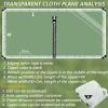 2.7 x 9 m Transparent PVC Tarp, 0.35 mm, Waterproof, with Zipper view 2