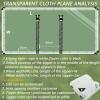 3.9 x 4.2 m Transparent 0.35 mm PVC Tarp with 2 Zippers view 2