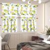 Suhoaziia Lemon-Print Kitchen Curtain Set with Valance and Tiers view 2