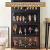 YUGXTH Acrylic Display Cabinet, Transparent on Three Sides, Flip-Open Door, 60 cm view 4