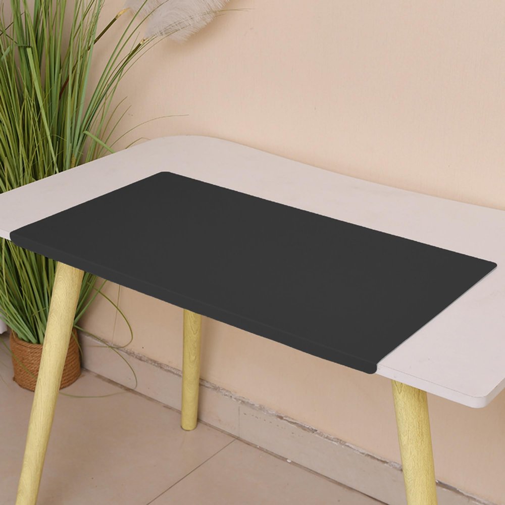 Non-Slip Waterproof Leather Desk Mat, 120 x 60 cm, Black