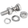 SYDARSYN Stainless Steel Screw and Nut Set, Fully Threaded Hex Bolts M16 x 65 mm with Hex Nuts, Flat Washers and Spring Washers, 1 Piece view 2