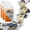 3x Semi-Chisel Saw Chain, 30 cm, 3/8", 44 Drive Links, 1.1 mm, for Stihl MS 162 view 1