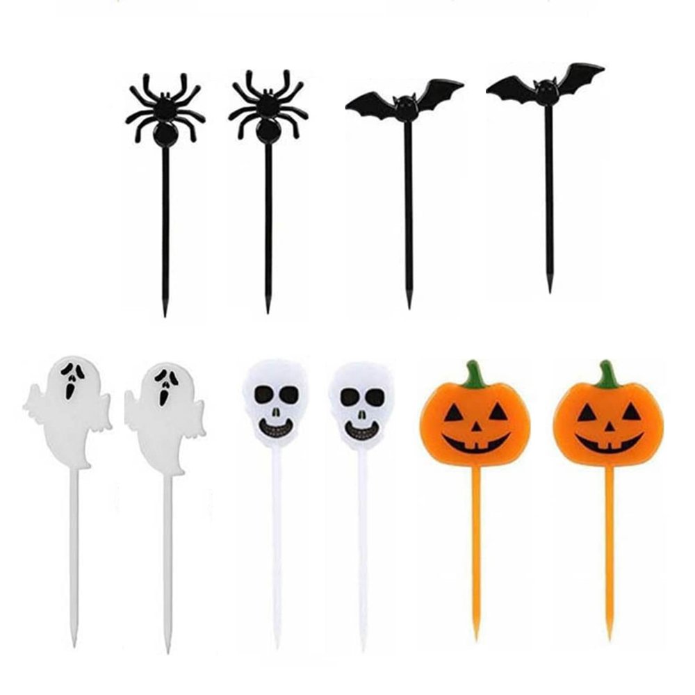 10 x Dessert Forks, Multi-Purpose, Reusable, Cartoon Design
