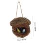 NAMOARLY 1-Piece Artificial Bird Nest with Eggs, Decorative Garden Ornament for Spring and Easter view 4