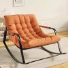 Double-Padded Bedroom Rocking Chair with Armrests and Side Pockets view 1