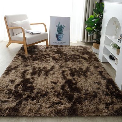 Treer Plush Short-Pile Rug, Brown, 160 x 230 cm