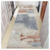 Siunwdiy Abstract Kitchen Runner Rug, 40 x 200 cm, Gray Beige Brown view 2