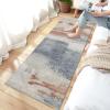 Siunwdiy Abstract Kitchen Runner Rug, 40 x 200 cm, Gray Beige Brown view 3