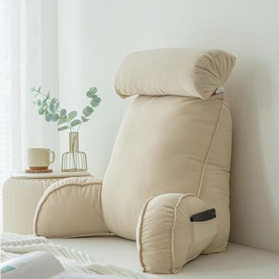 Miaogoo Reading Pillow for Sofa Beds, Beige