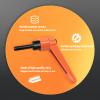 HAIMAYEE Adjustable Clamping Lever Handle, M8 External Thread, 25 mm view 3