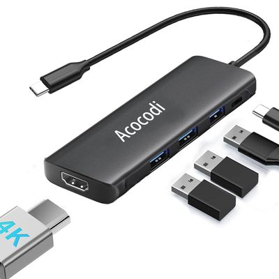 USB-C to HDMI Adapter, 5-in-1 Hub, 4K@60Hz