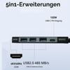 USB-C to HDMI Adapter, 5-in-1 Hub, 4K@60Hz view 3