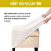 Yekuhe Stretch Ottoman Cover, Square, Washable, 45 x 45 cm view 2