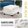 Yekuhe Stretch Ottoman Cover, Square, Washable, 45 x 45 cm view 4