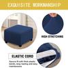 Yekuhe Stretch Ottoman Cover, Square, 60x60/80x80/50x50/45x50 cm, Soft, Washable (#18, 80x80 cm) view 4