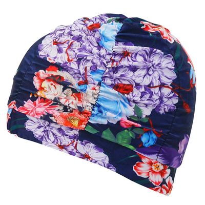 Flexible Comfortable Swim Cap, Fabric Swim Cap for Women, A41