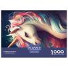 Puzzle for Adults, 1,000 Pieces, Wooden Unicorn Puzzle, Cute Artwork, Unique Birthday Gift (75 x 50 cm) view 3