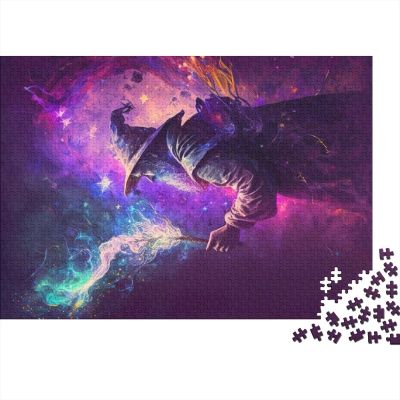 1,000-Piece Puzzle for Adults, Wizard of Art, Rectangular Creative Wooden Puzzle (75 x 50 cm)