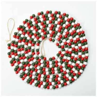 FrEshn Christmas Wooden Bead Garland, 500 cm