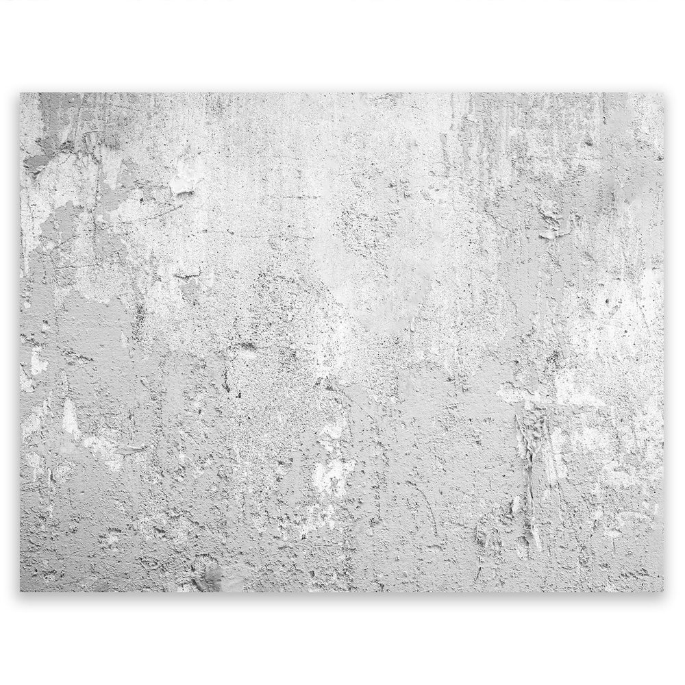 SMTDeco Stove Cover 52 x 40 cm, Extra Work Surface, Splash Guard & Cutting Board, Tempered Glass, Scratch-Resistant, for Induction/Ceramic Cooktops, 1-Piece, Concrete Wall Gray