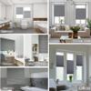 YANHONG Clip-On Pleated Shade 85 x 200 cm, Light Gray view 2