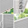 YANHONG Clip-On Pleated Shade 85 x 200 cm, Light Gray view 3