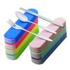 BESTonZON 3-Piece Stainless Steel Cutlery Set with Portable Storage Box, Spoon and Chopsticks for Camping, Travel, and Office view 2