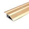 Wood-to-Tile Floor Transition Strip, Gold, 55 mm Wide, 1.5 m view 1