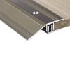 Wood-to-Tile Floor Transition Strip, Gold, 55 mm Wide, 1.5 m view 2